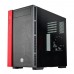 SilverStone RL08BR-RGB Redline mATX Black/Red Mid-Tower Case w Window